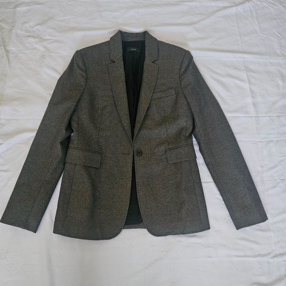 Joseph Gray Wool Blend Single Button Tailored Sty… - image 2